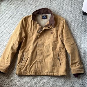 Roark XL Tan jacket with faux lining